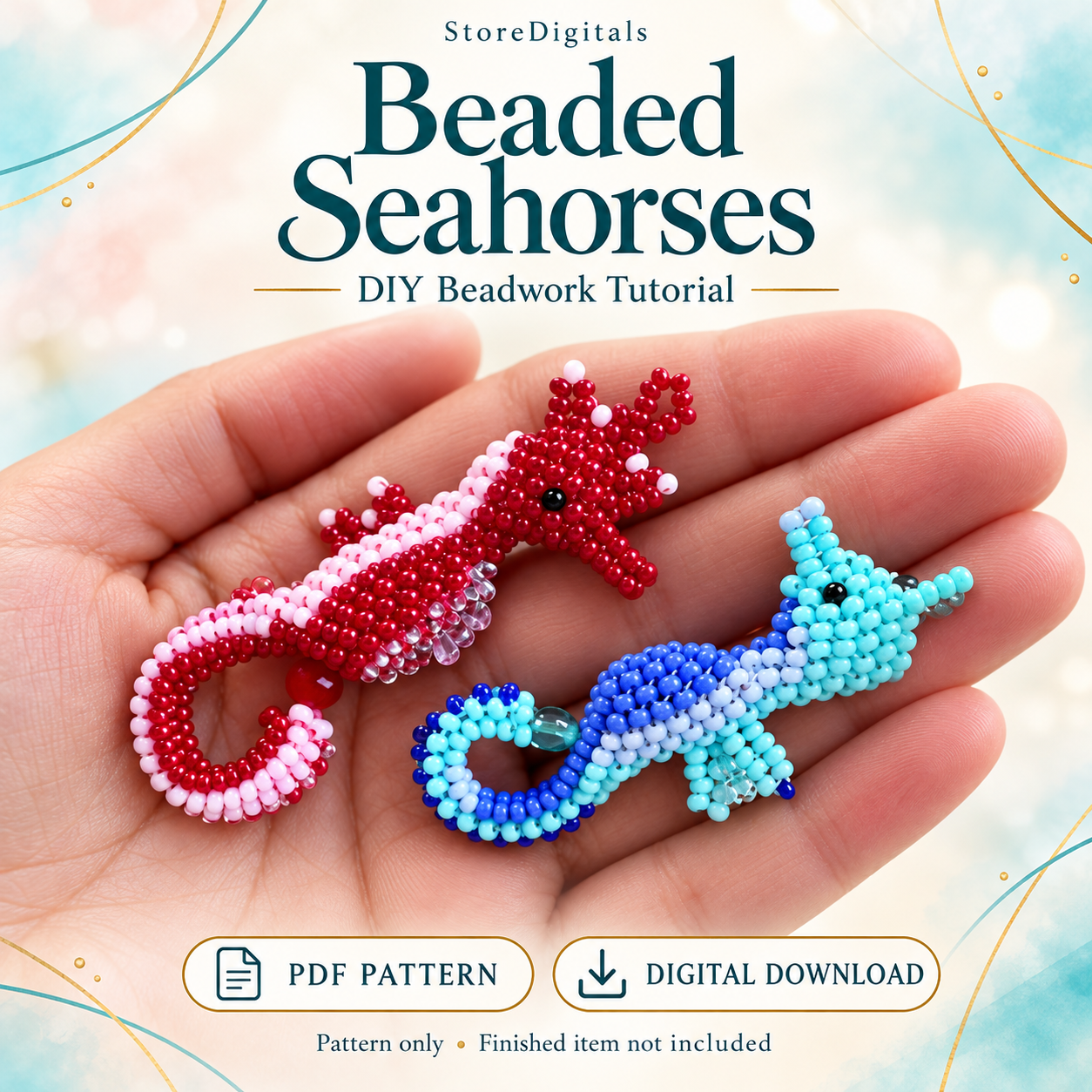 Beaded Seahorse PDF Pattern