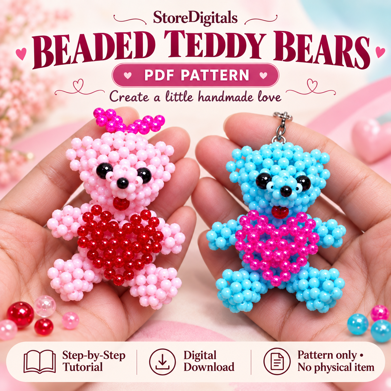 Beaded Teddy Bear PDF Pattern