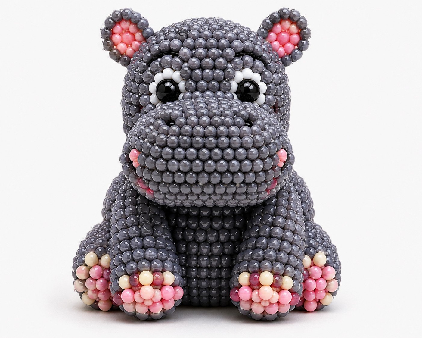 3D Beaded Hippo PDF Pattern PDF pattern
