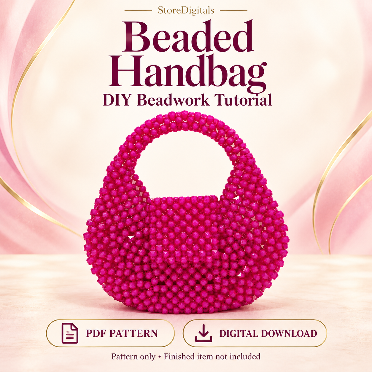 Beaded Handbag PDF Pattern PDF pattern