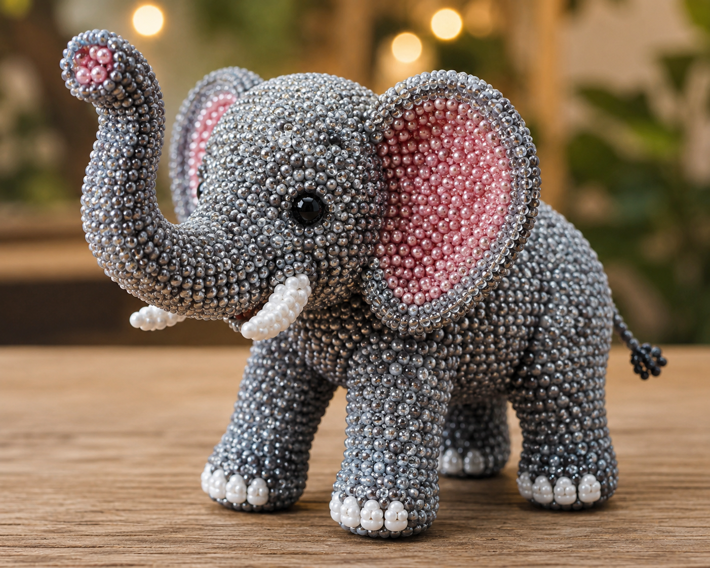 3D Beaded Elephant PDF Pattern gallery image