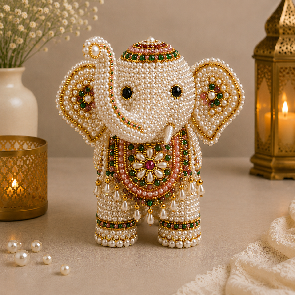 3D Beaded Elephant PDF Pattern gallery image