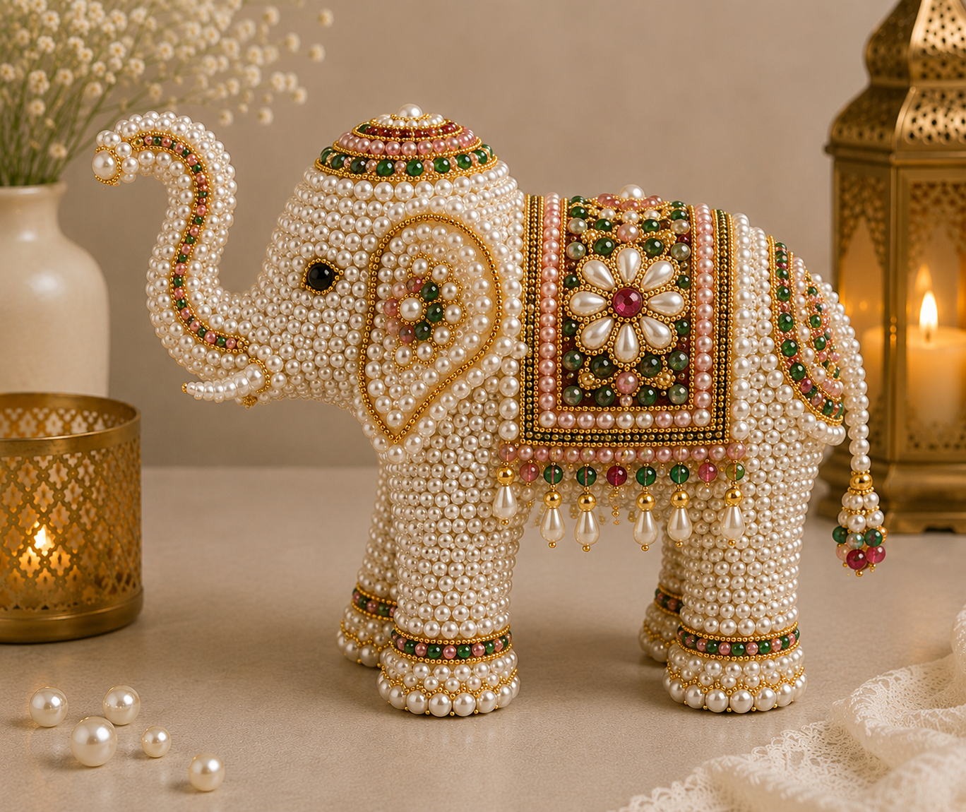 3D Beaded Elephant PDF Pattern gallery image