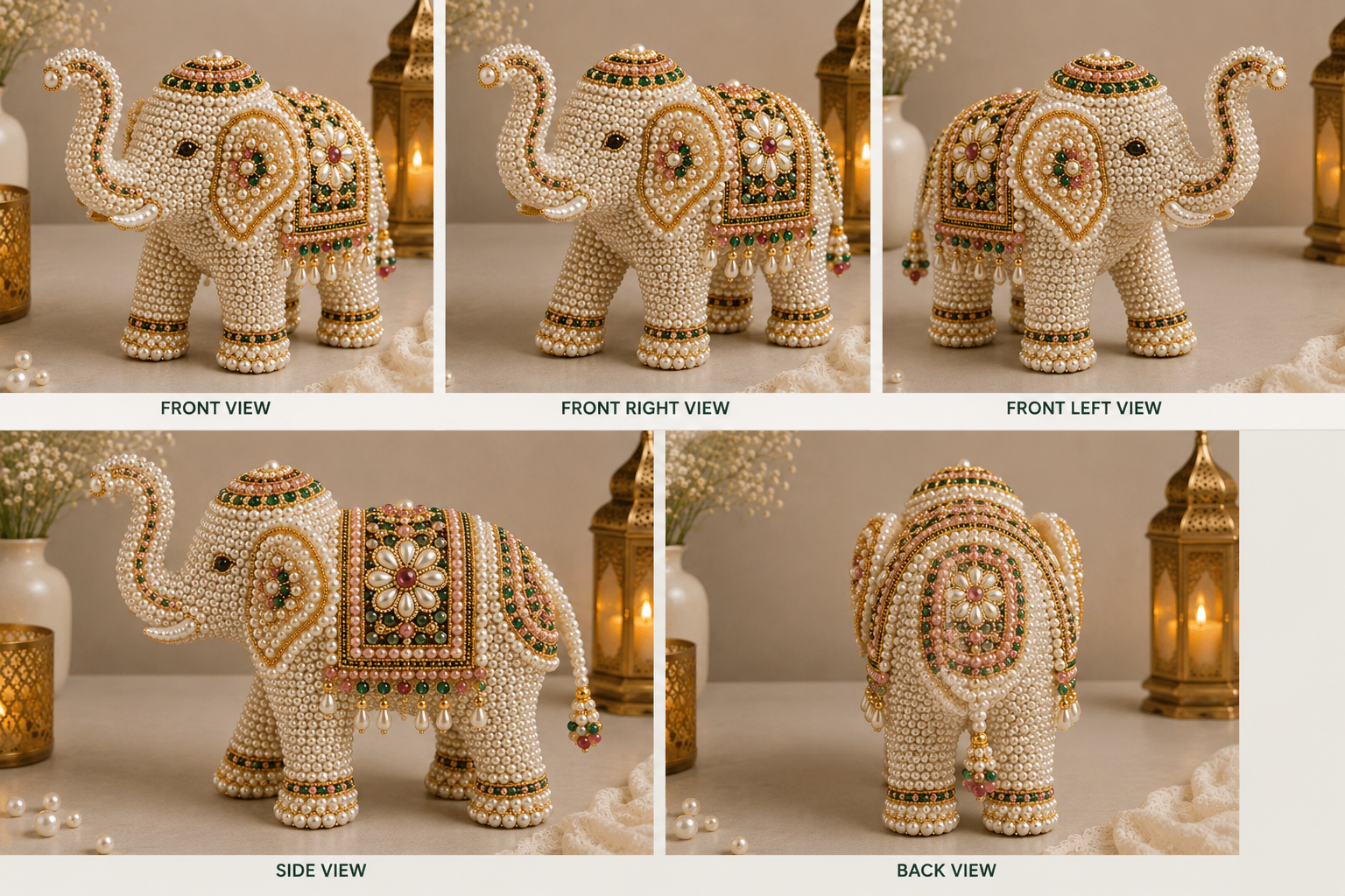 3D Beaded Elephant PDF Pattern gallery image