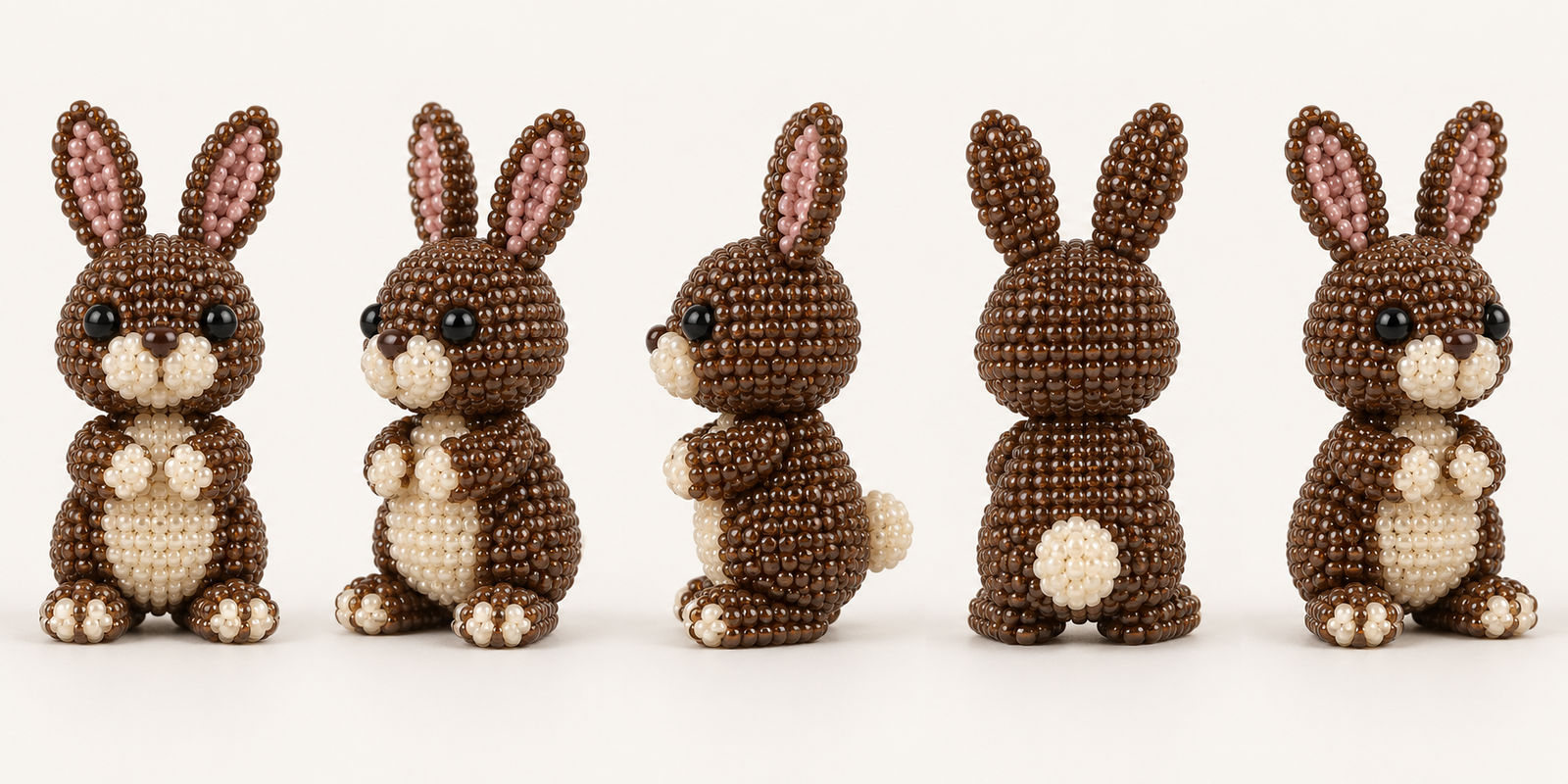 3D Beaded Rabbit PDF Pattern gallery image