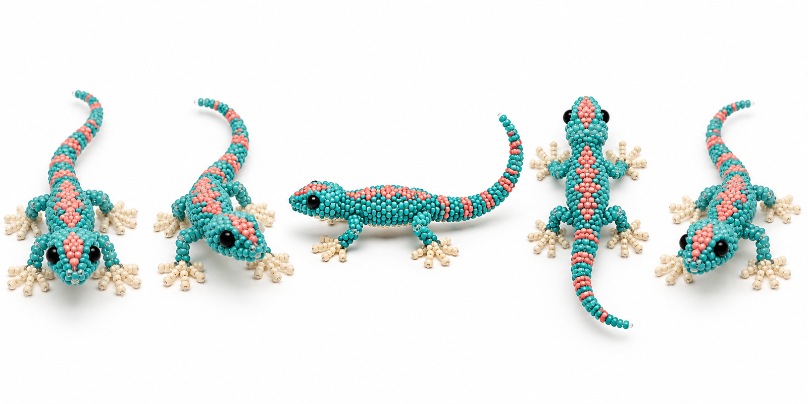 3D Beaded Gecko PDF Pattern gallery image