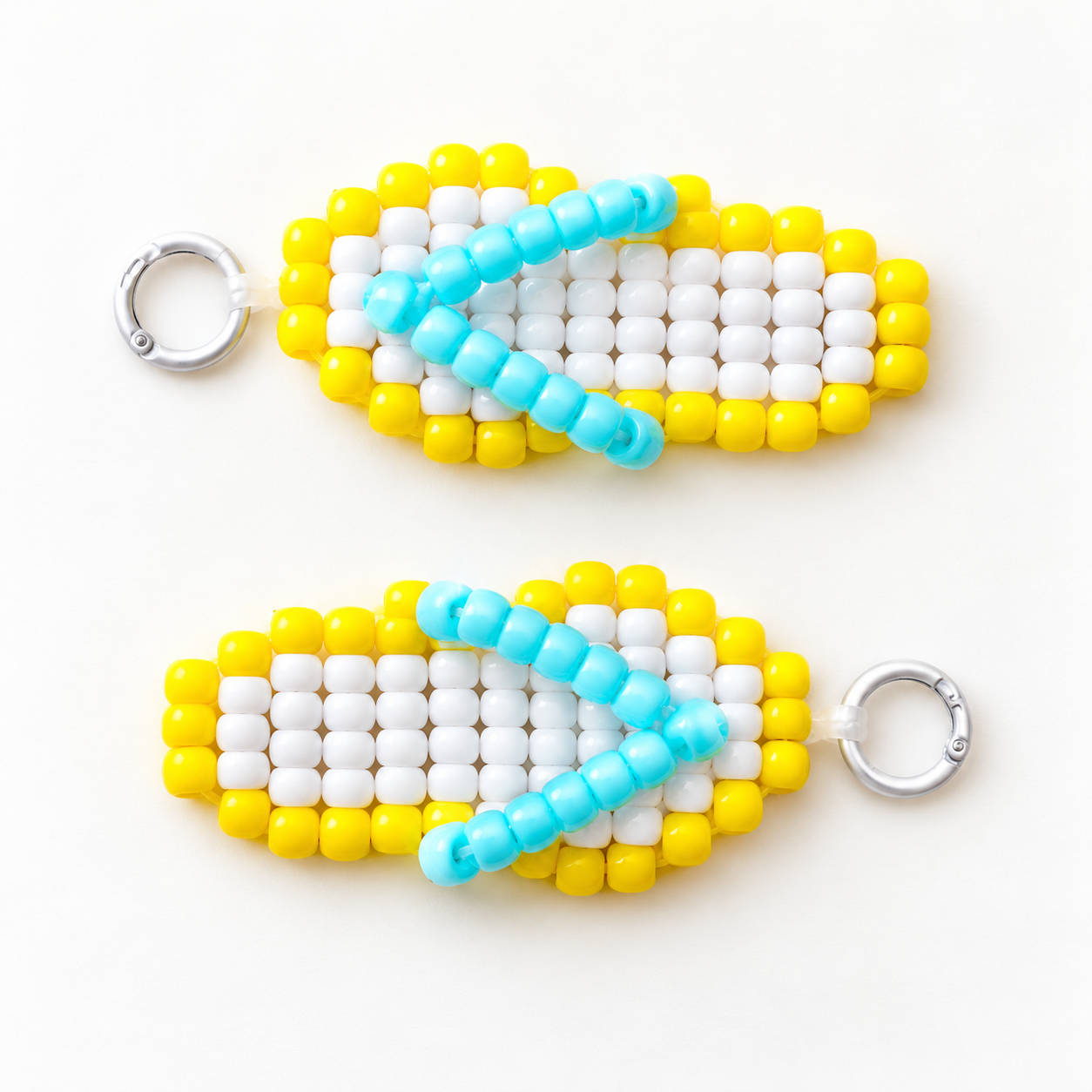 3D Beaded Flip-Flop Keychain PDF Pattern gallery image