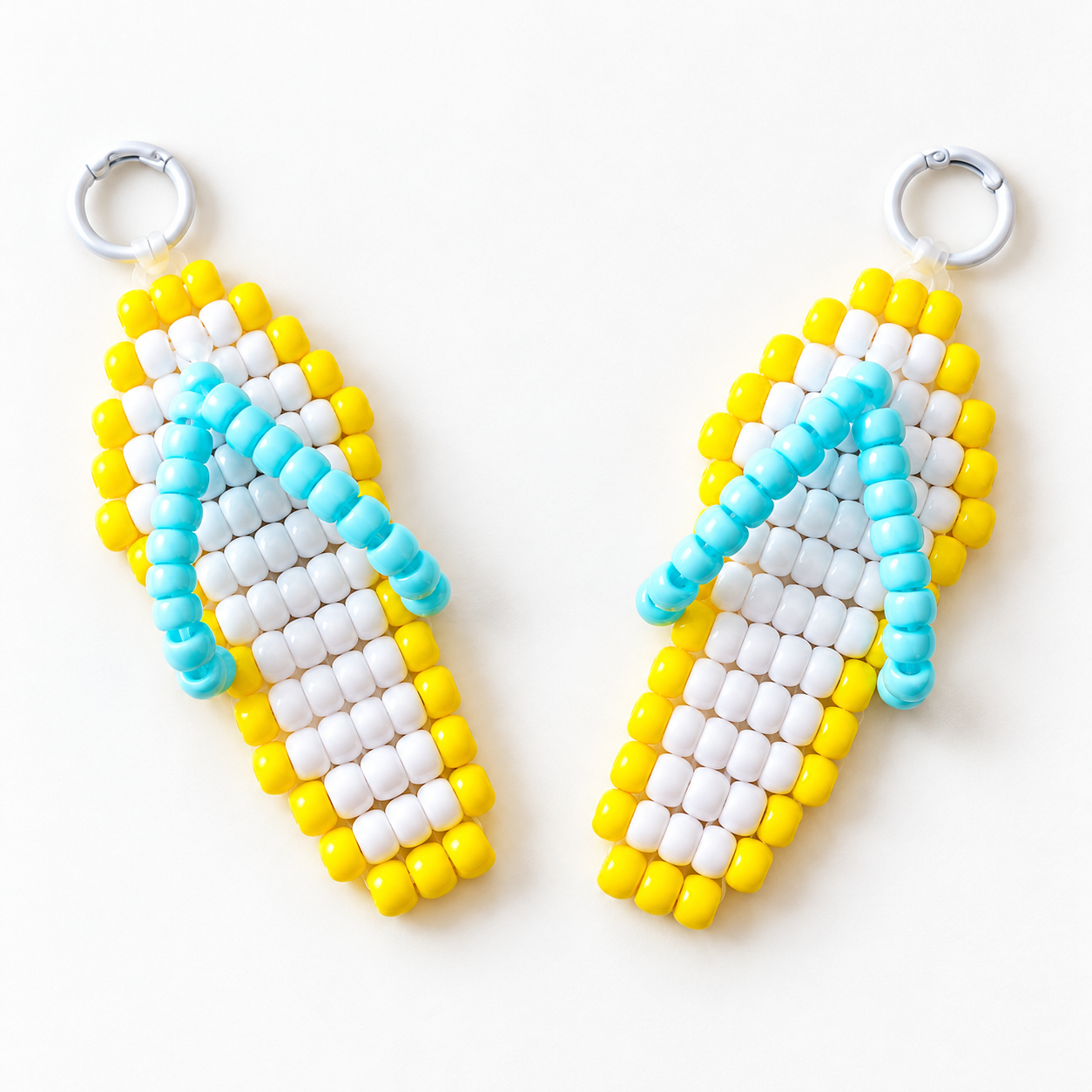 3D Beaded Flip-Flop Keychain PDF Pattern gallery image